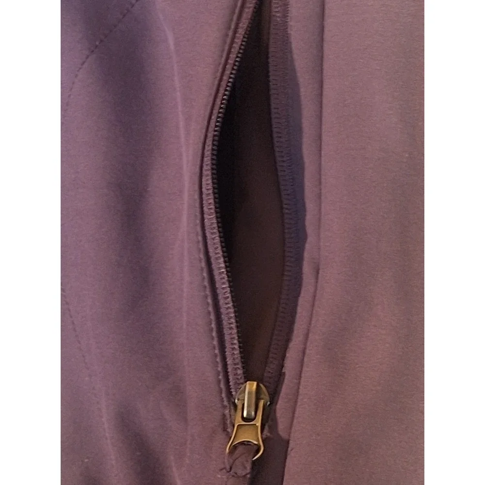 Free Country Mens Softshell Fleece Lined Jacket Purple Medium Full Zip Raglan